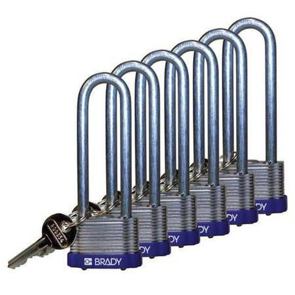 Brady 123348 Lockout Padlock 1/4 Keyed Alike Brown 1/4 Brady 123348 Lockout Padlock 1/4 Keyed Alike Brown 1/4